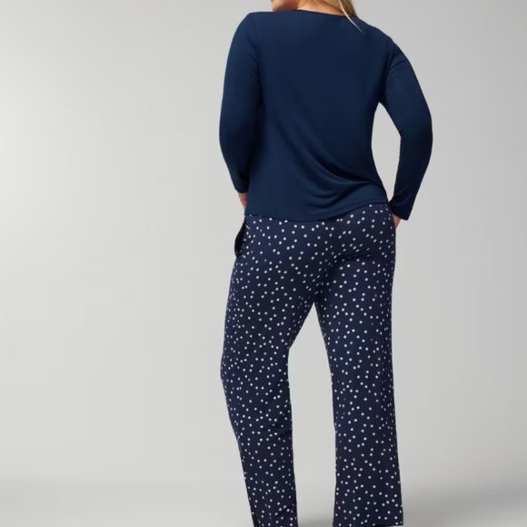 NWT Soma COOL NIGHTS Long Sleeve Pj Set - Picture 3 of 5